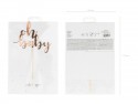 Cake toppers de gâteau Oh baby - or rose