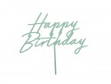 Cake topper acrylique pour gâteau ''Happy Birthday'' - vert