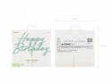 Cake topper acrylique pour gâteau ''Happy Birthday'' - vert