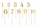 11 Chiffres de table - or