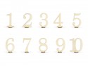 10 Numéros de table en bois