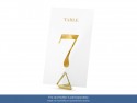 20 Numéros de table transparents - or
