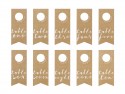 10 Numéros de table - étiquettes de bouteille