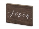 Numéro en bois sur table - ''Seven'