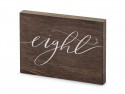 Numéro en bois sur table - ''Eight'
