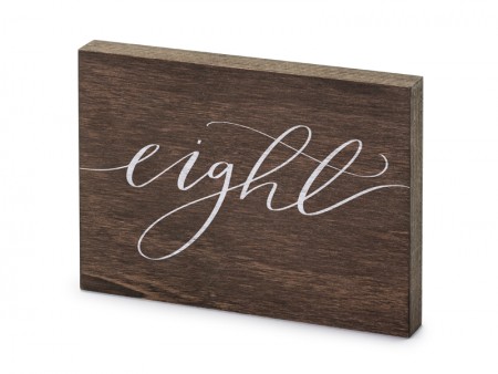 Numéro en bois sur table -...