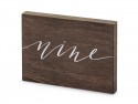 Numéro en bois sur table - ''Nine'