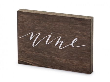 Numéro en bois sur table -...