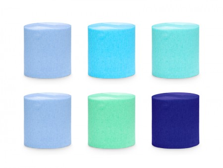 6 Papier crépon 5cm/10m -...