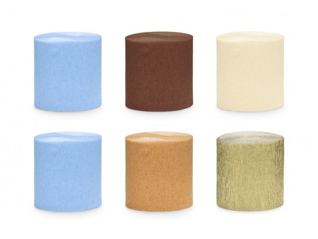 6 Papier crépon 5cm/10m -...