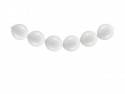 20 Ballons à Relier - 28 cm - blanc métallisé