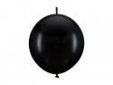 20 ballons en latex à relier – Noir – 28 cm