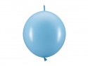 20 ballons en latex à relier – Bleu clair – 33 cm