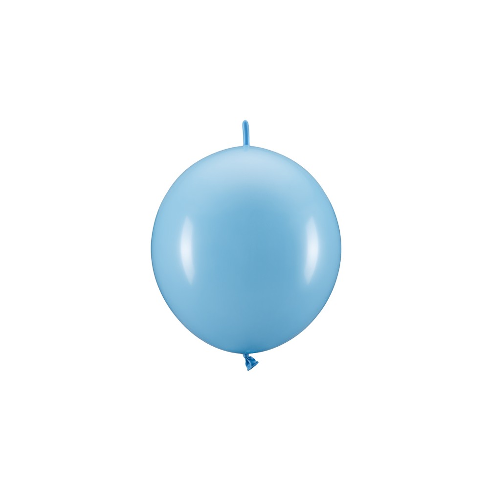 20 ballons en latex à relier – Bleu clair – 33 cm
