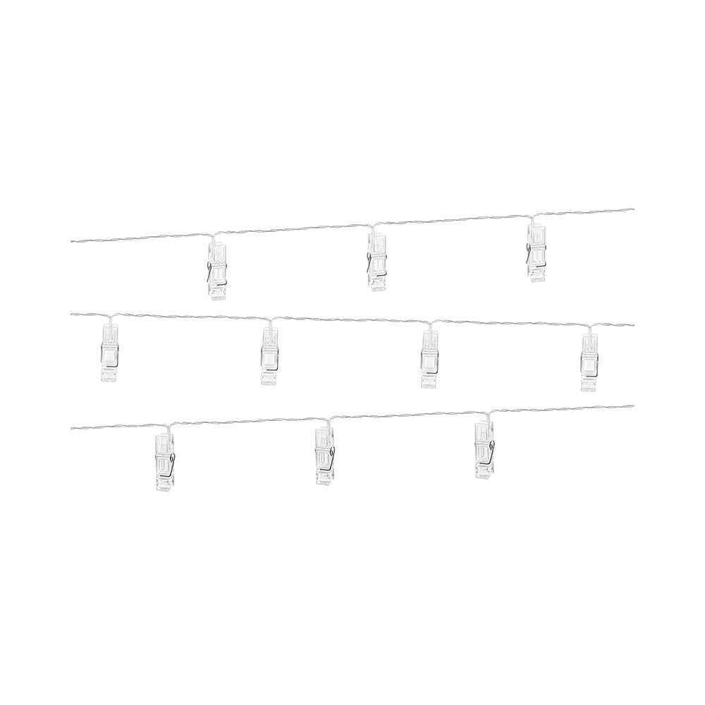 Lumières LED pinces décoratives - transparentes