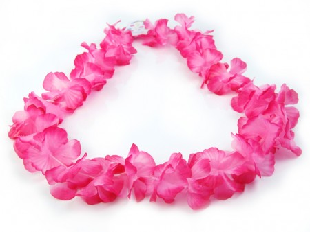 Collier hawaïen - rose