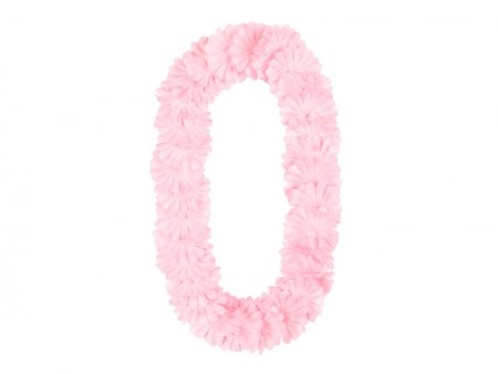 Collier hawaïen rose clair