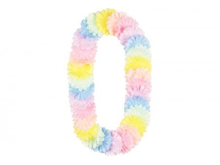 Collier hawaïen pastel