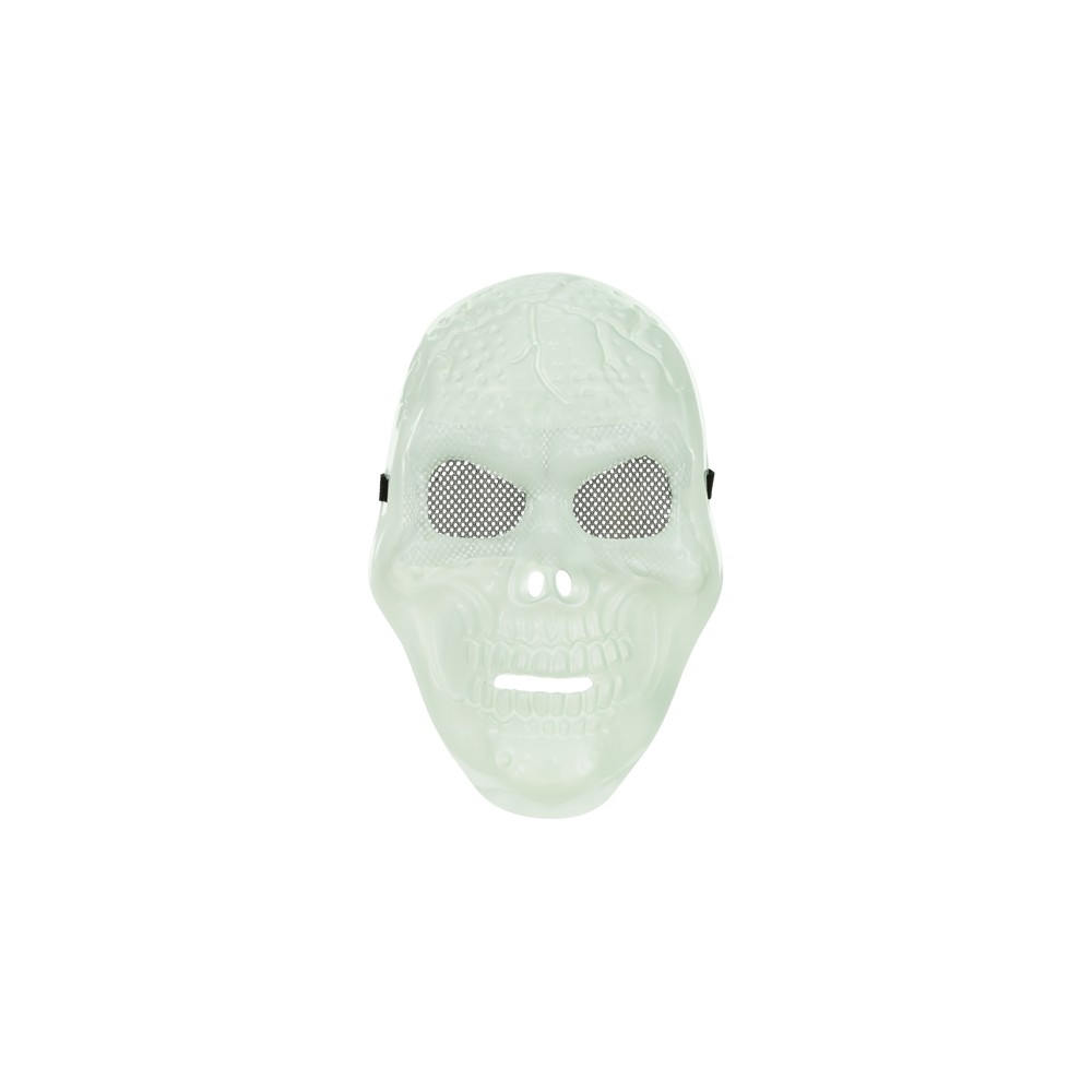 Masque Crâne luminescent -27cm