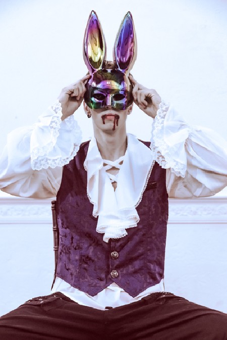 Masque Lapin - noir