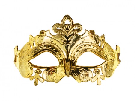 Masque de carnaval - or