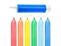 30 Ballons de modelage pastel avec pompe