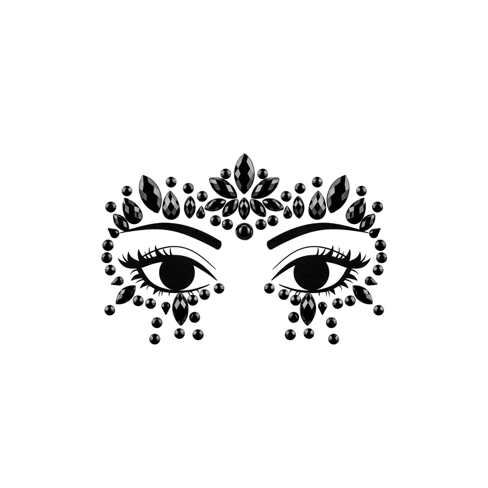Cristaux Décoratifs pour Visage - Noirs