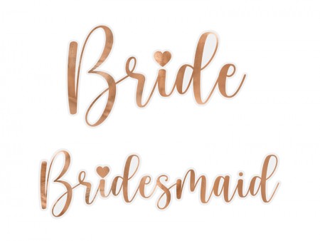 6 Autocollants ''Bride &...