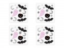 4 Autocollants de mur Halloween