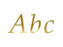 Autocollants lettre - or