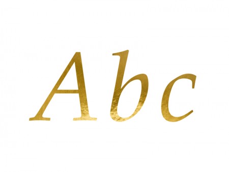 Autocollants lettre - or