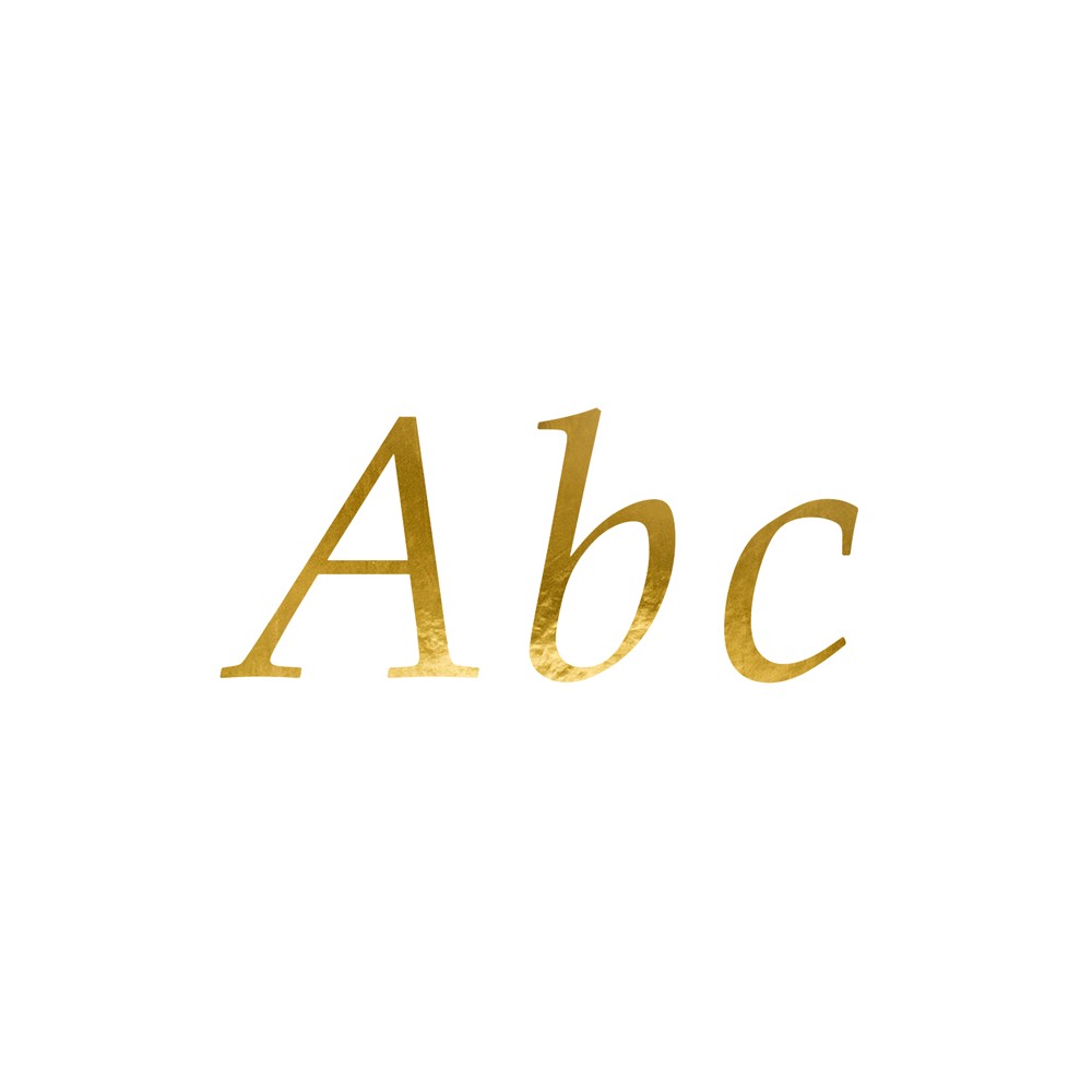 Autocollants lettre - or
