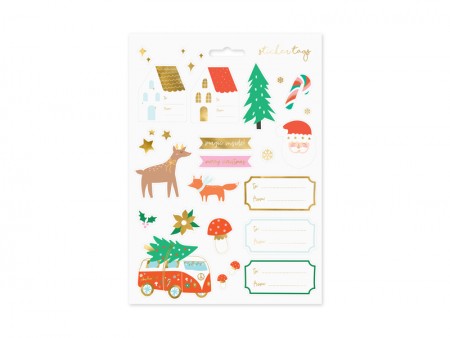 Autocollants de Noël Forêt...