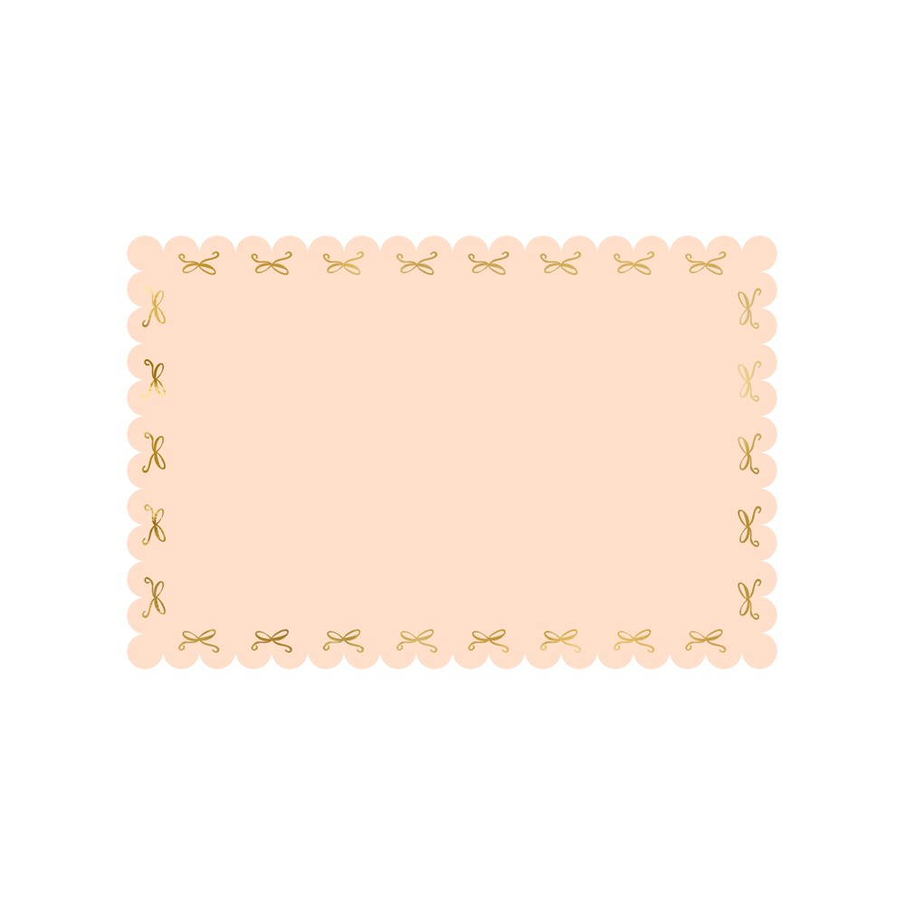 Nappe en papier Bows - rose