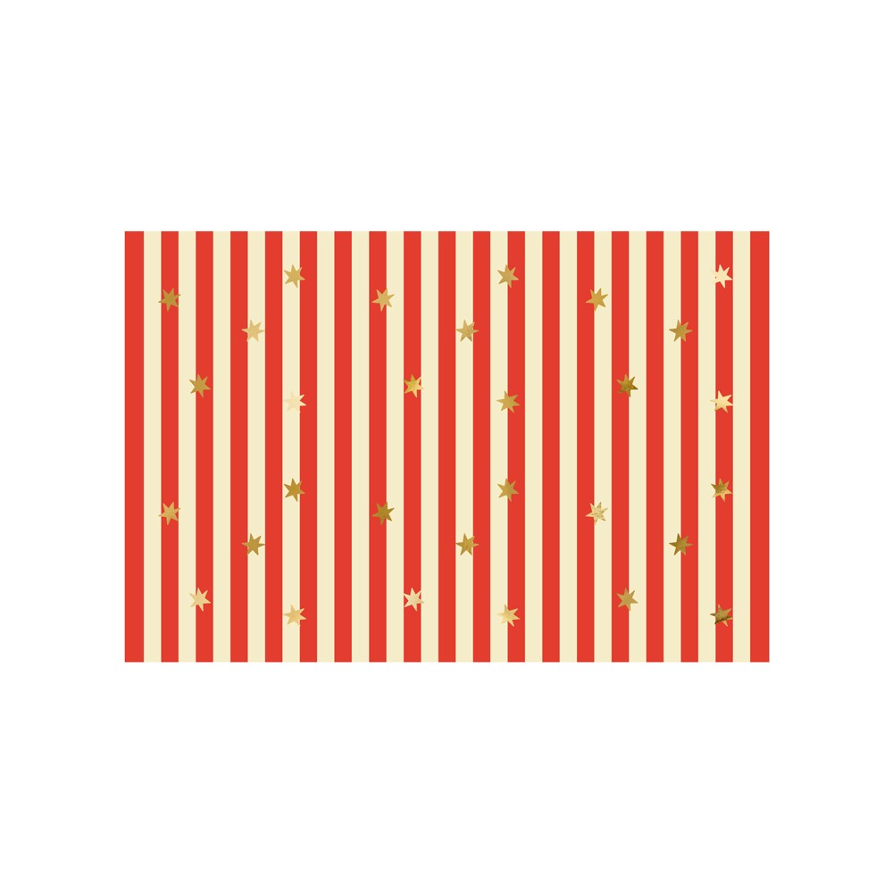 Nappe en papier Rayures et étoiles