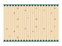Nappe en papier Rayures fines et étoiles
