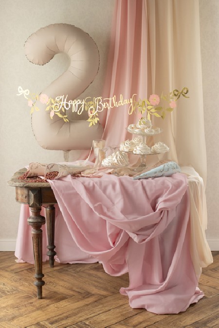Nappe rose pâle - 300cm