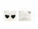 Lunettes - coeur avec perles - blanc