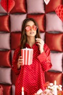 Lunettes - coeur - rouge