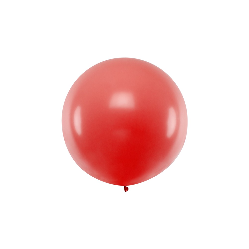 1 ballon rond en latex – Rouge – 1 m