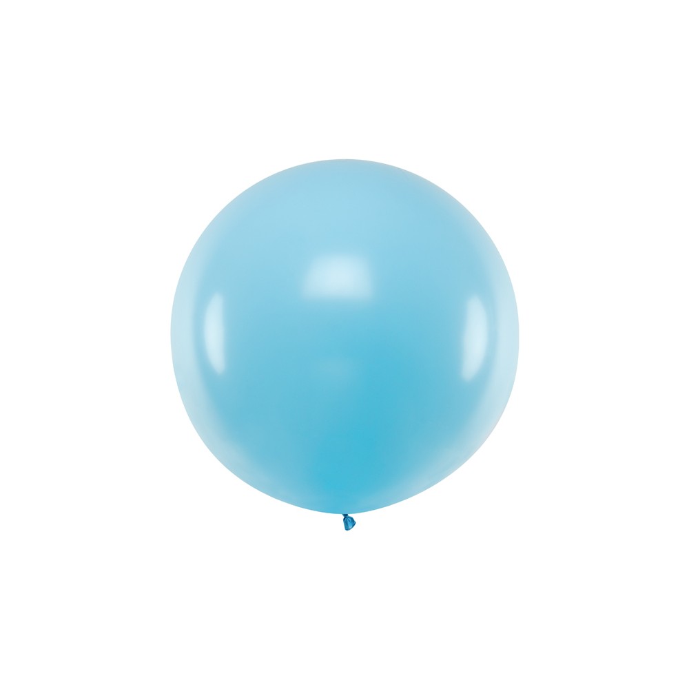 Ballon rond 1m - bleu clair pastel