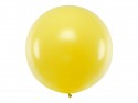 1 ballon rond en latex – Jaune – 1 m