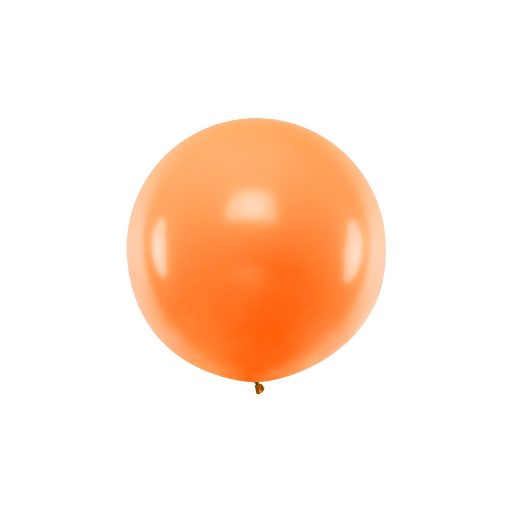 1 ballon rond en latex – Orange – 1 m