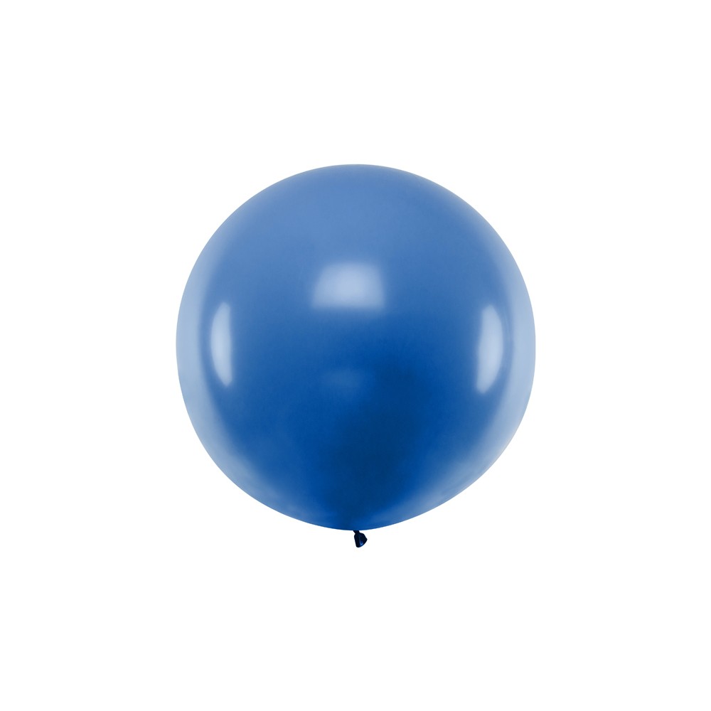 1 ballon rond en latex – Bleu – 1 m