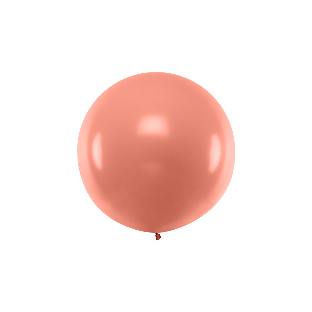 Ballon rond 1m - or rose métallisé