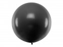 1 ballon rond en latex – Noir – 1 m