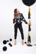 Ballon rond 1m - Noir Pastel