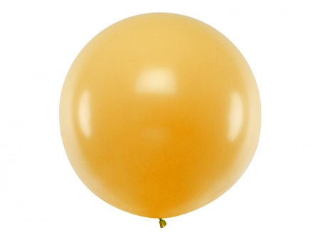 Ballon rond 1m - Or Métallique