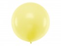 Ballon rond 1m - Jaune clair pastel