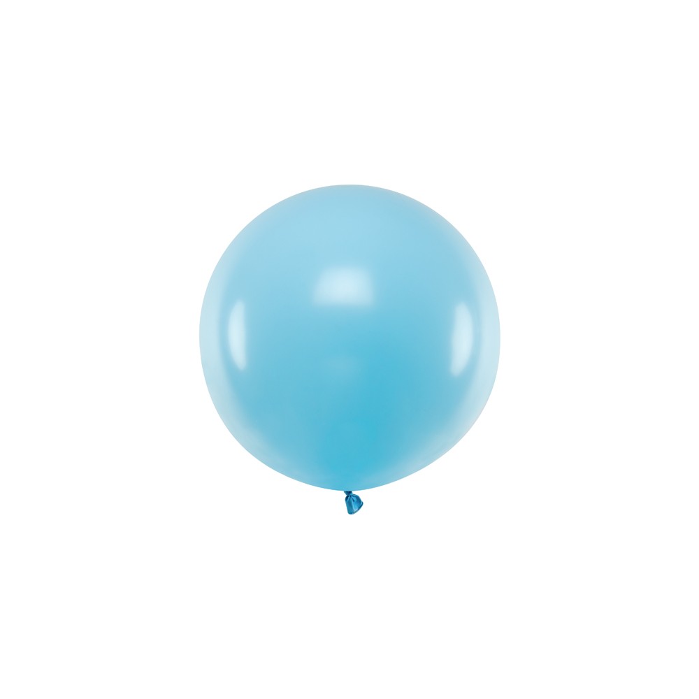 1 ballon rond en latex – Bleu clair – 60 cm